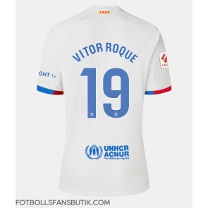 Barcelona Vitor Roque #19 Replika Bortatröja Damer 2023-24 Kortärmad